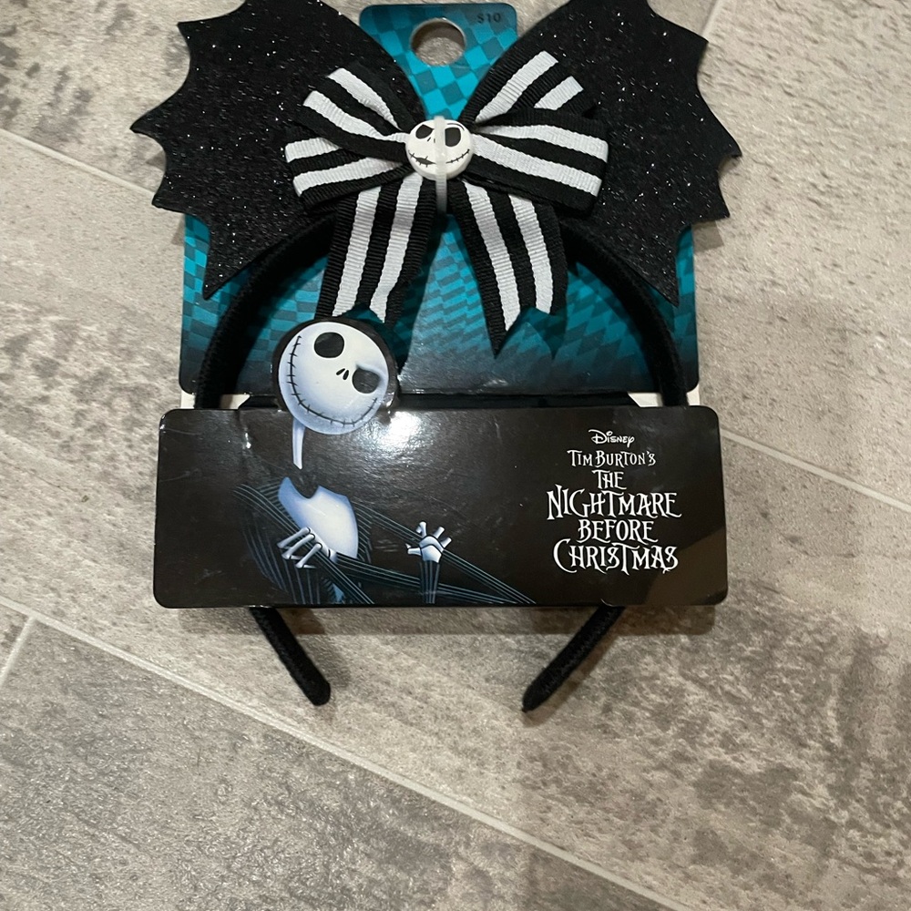 3/$20 Jack Skellington Black Bat Headband Nightmare Before Christmas